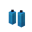 Two Light Blue Candles