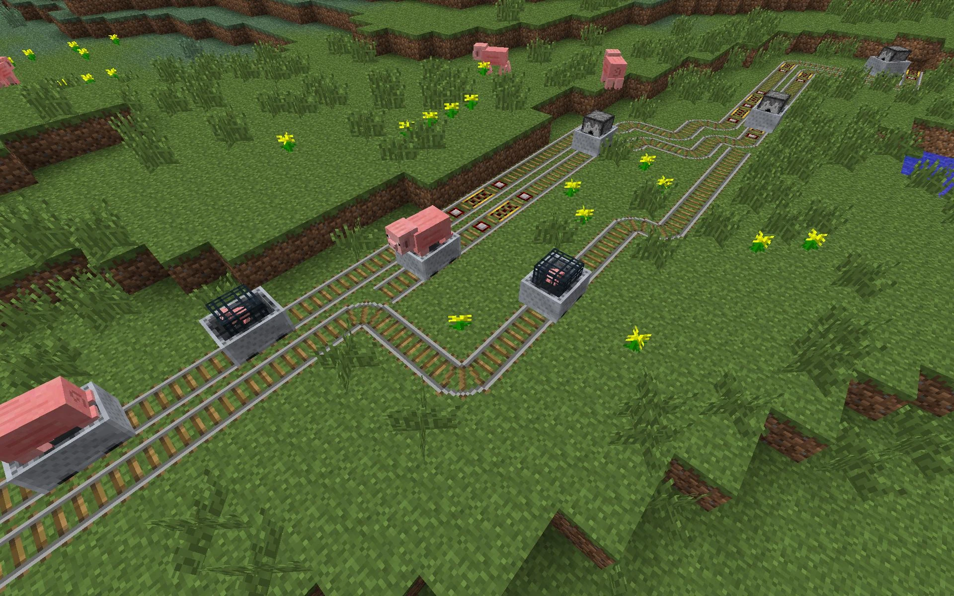 2ed Spawner Minecart Image and 1st Dispenser cart image