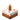 Orange Candle Cake (lit) JE1