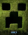 A Minecraft Movie Teaser Poster, featuring the iconic Creeper Face.