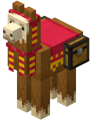 A pet llama (Red).