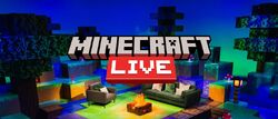 The Minecraft Live image seen on the Mob Vote 2022 server description.
