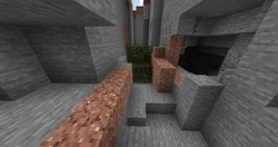 Trees can even generate in ravines.
