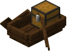 Dark Oak Boat with Chest