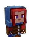 A skin "minecraftplayer" não selecionada.