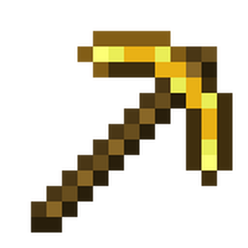minecraft gold pickaxe template
