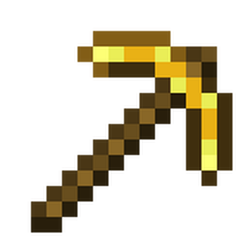 Gold pickaxe mine diamond discount