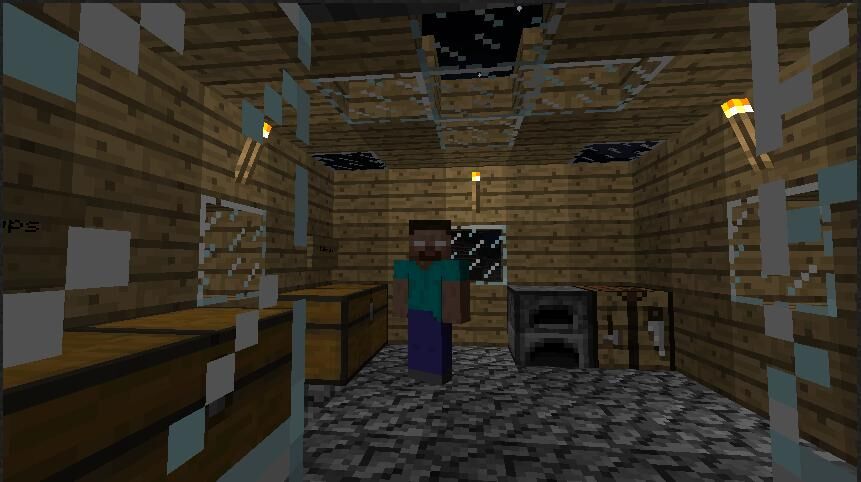 herobrine on minecraft