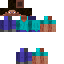 The Bedrock Edition Steve skin when directly opened in an image viewer.