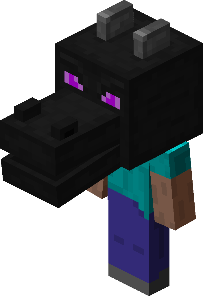 minecraft ender dragon head