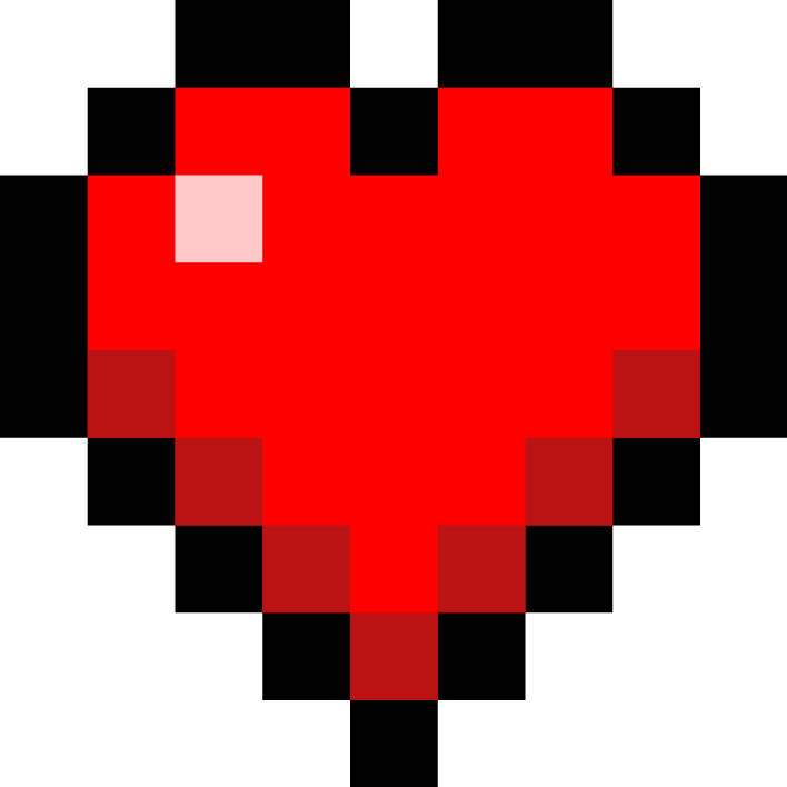 Minecraft Heart Printable