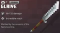 The original glaive stats.