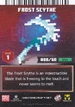 Frost Scythe Card Back MCDA