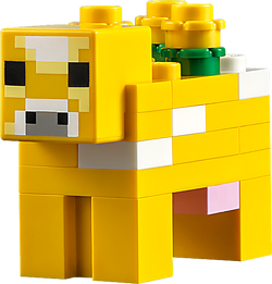 LEGO Minecraft moobloom minifigure.