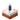 Blue Candle Cake (lit) JE1