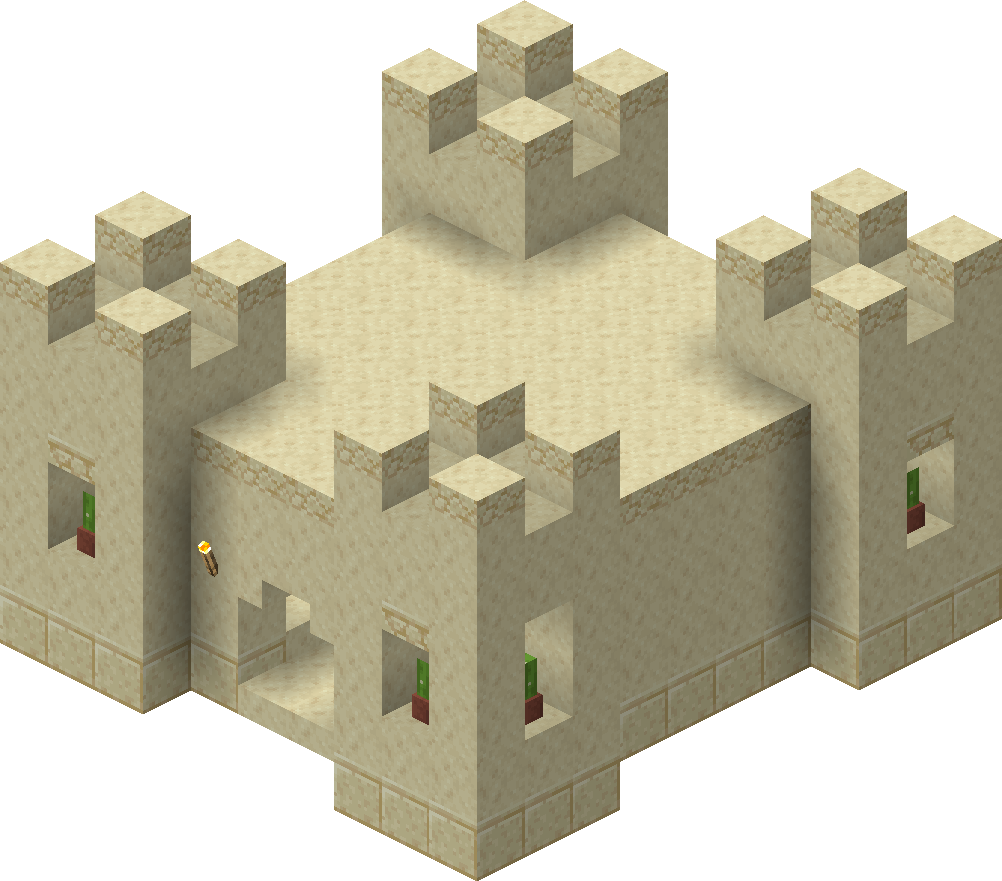 minecraft desert temple schematic