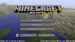 Java Edition 17w49a