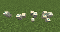 The different numbers of turtle eggs that can fit in one block.