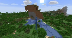 A small floating island.