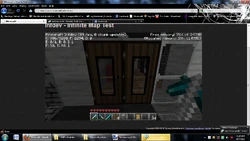 The Minecraft Webpage, with a texture pack.