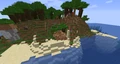 Shipwreck generated in dark forest biome.