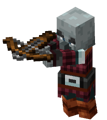 A pillager using a crossbow.