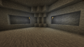 Stone naturally generated in a side of a circular cavern.