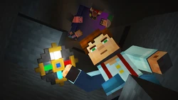 Jesse and his / her friends dig a hole to find Soren.