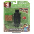 Enderman with a grass block and mushroom