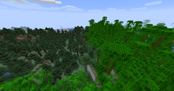 Mega Old Growth Pine and Spruce Taiga, Seed : jungle, Coords : 7500 109  -3200