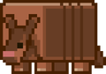 The armadillo's pixel version from Minecraft Live 2023.