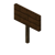 Dark Oak Standing Sign