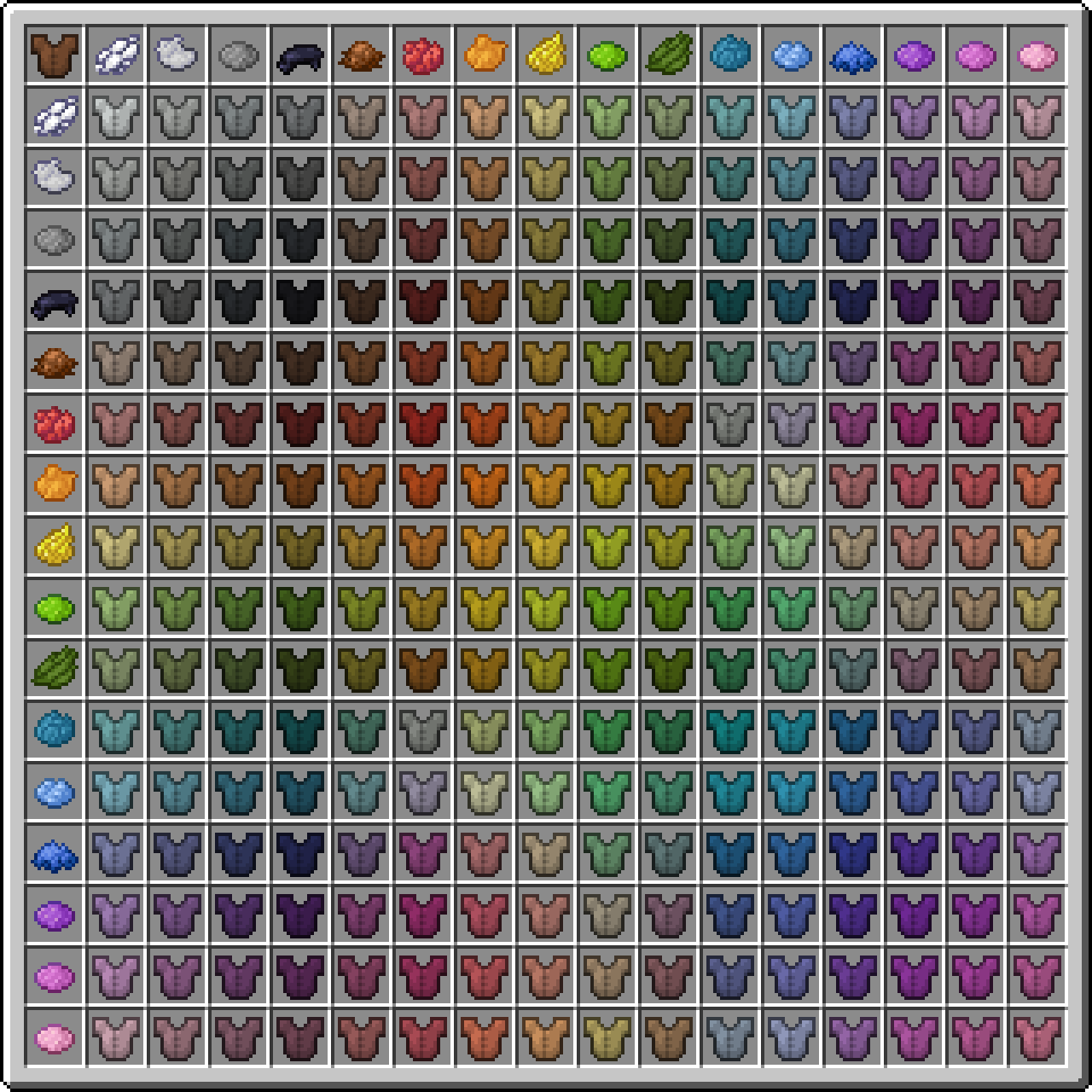 Dye Colors In Minecraft