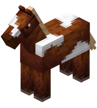 Chestnut Horse with White Field