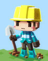 Character concept art for Minecraft by Dock.