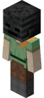 Alex wearing Wither Skeleton Skull