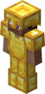 Steve in golden armor