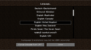 Idioma Minecraft Wiki Oficial