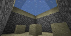 A monster room found under a frozen ocean.