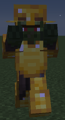 A naturally Spawning Full gold Farmer Zombie Villager