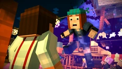 Petra caught in the Wither Storm’s tractor beam