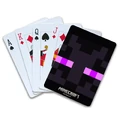 A deck of cards with an Enderman face.