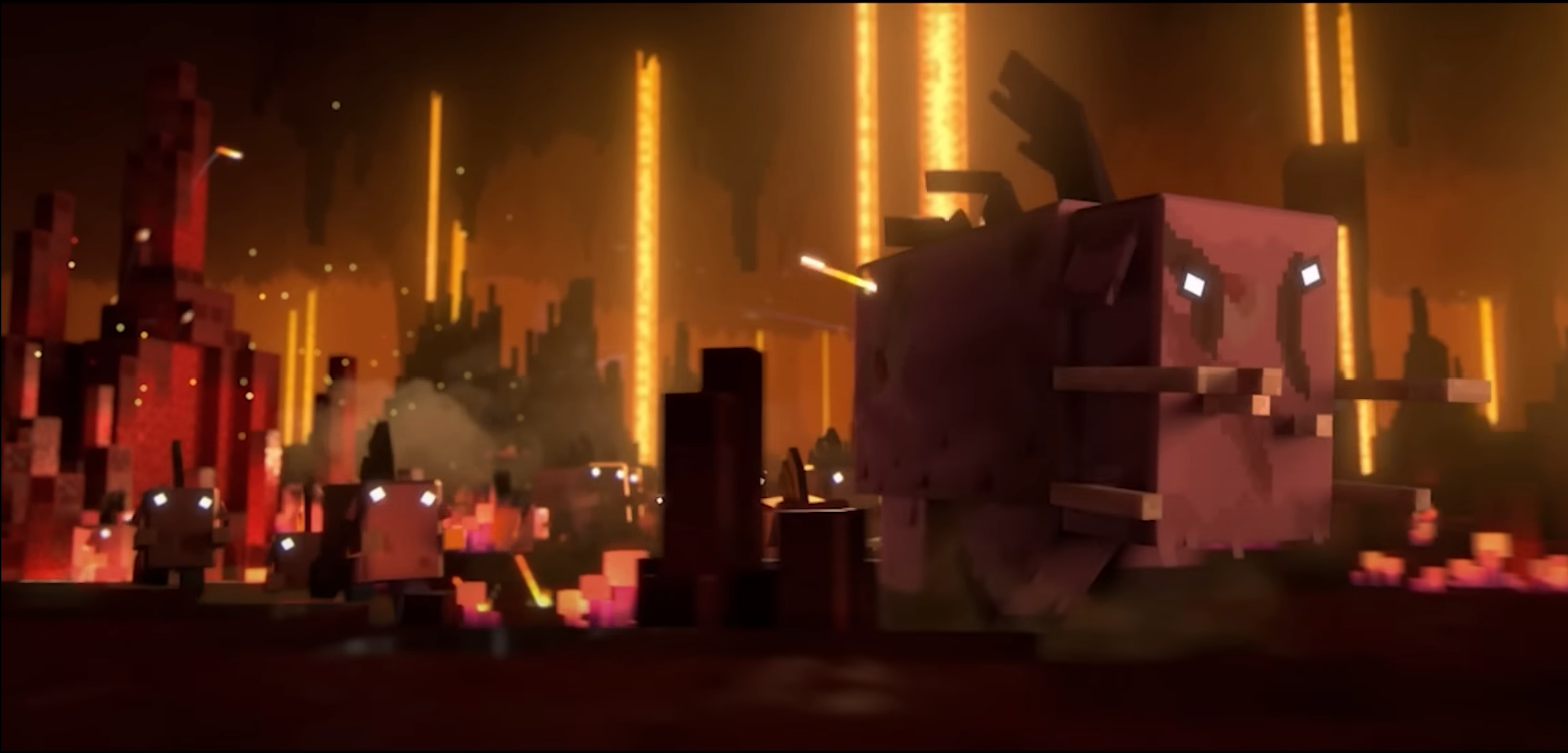 I Fought the Piglins from Minecraft Legends in Minecraft