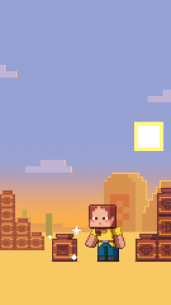 Cellphone wallpaper showing an expanded version of the pixel art.