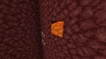 A hidden lava source block uncovered.