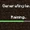Loading world screen