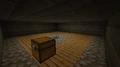 A chest in a stronghold chamber.