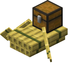 Bamboo Raft with Chest