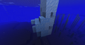 Naturally generated blue ice in an iceberg.