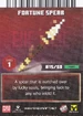 Fortune Spear Card Back MCDA